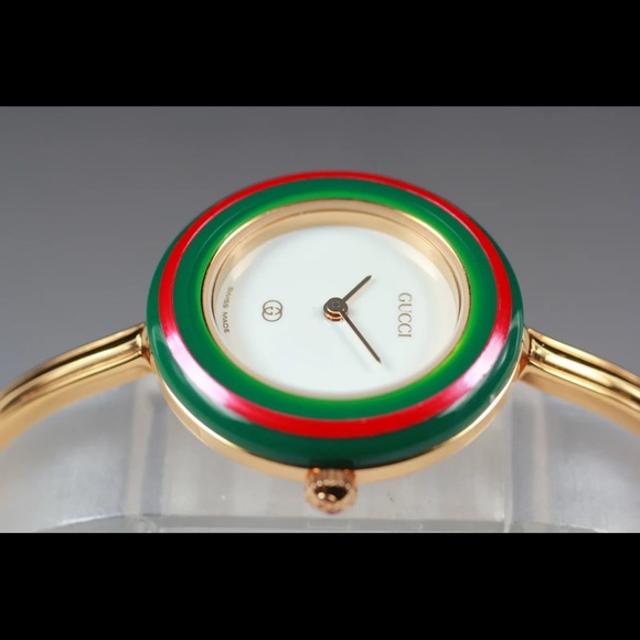 VINTAGE RARE 14k Gold! GUCCI! All the RAGE! Collectors Watch Bracelet - Picture 2 of 10